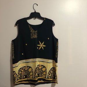 Vintage Desdemona Sport V-Neck Tank Top